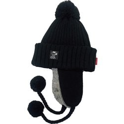 ピーナッツコラボレーションボンボンビーニー ニットキャップ ビーニー ブラック（BK） SNMB1039