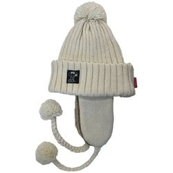 ピーナッツコラボレーションボンボンビーニー ニットキャップ ビーニー アイボリー（IV） SNMB1039