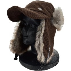 コーデュロイファーウォームキャップ キャップ ブラウン（BR） VPMC1001C