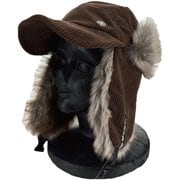 コーデュロイファーウォームキャップ キャップ ブラウン（BR） VPMC1001C