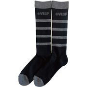 ボーダーニットソックス スキーソックス ブラック(BK) MFサイズ(25-27cm) VPMK1004