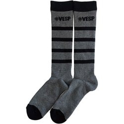 ボーダーニットソックス スキーソックス チャコールグレー（CGR） MFサイズ（25-27cm） VPMK1004