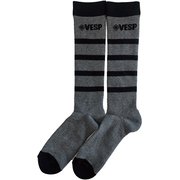 ボーダーニットソックス スキーソックス チャコールグレー(CGR) MFサイズ(25-27cm) VPMK1004