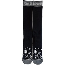 ピーナッツコラボレーションニットソックス レディース スキーソックス ブラック（BK） LFサイズ（22-24cm） SNMK1002
