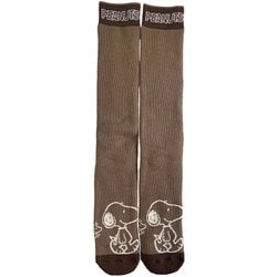 ピーナッツコラボレーションニットソックス レディース スキーソックス モカ（MO） LFサイズ（22-24cm） SNMK1002