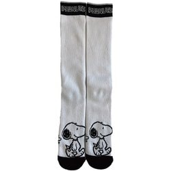 ピーナッツコラボレーションニットソックス レディース スキーソックス ホワイト（WH） LFサイズ（22-24cm） SNMK1002