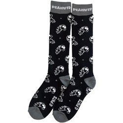 ピーナッツコラボレーションニットソックス レディース スキーソックス ブラック（BK） LFサイズ（22-24cm） SNMK1003