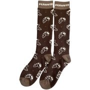 ピーナッツコラボレーションニットソックス レディース スキーソックス ブラウン(BR) LFサイズ(22-24cm) SNMK1003