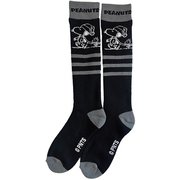 ピーナッツコラボレーションニットソックス レディース スキーソックス ブラック(BK) LFサイズ(22-24cm) SNMK1004