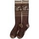 ピーナッツコラボレーションニットソックス レディース スキーソックス ブラウン（BR） LFサイズ（22-24cm） SNMK1004