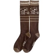 ピーナッツコラボレーションニットソックス レディース スキーソックス ブラウン(BR) LFサイズ(22-24cm) SNMK1004