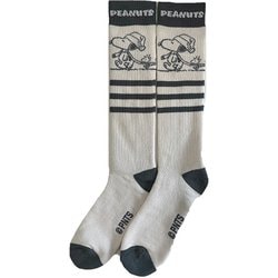 ピーナッツコラボレーションニットソックス レディース スキーソックス オフホワイト（OW） LFサイズ（22-24cm） SNMK1004