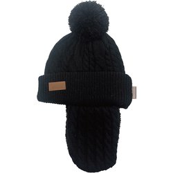 レディースビーニー ニットキャップ ビーニー ブラック（BK） TRB1021