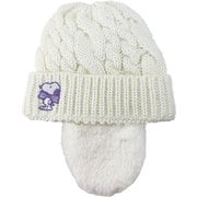 ピーナッツジュニアビーニー ジュニア スキー キャップ ホワイト（WH） SNJB1065