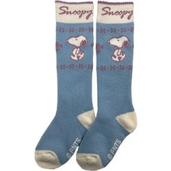 ピーナッツジュニアソックス ジュニア スキーソックス サックス（SX） JFサイズ（19-23cm） SNJK1032