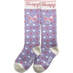 ピーナッツジュニアソックス ジュニア スキーソックス ライトパープル JFサイズ（19-23cm） SNJK1035