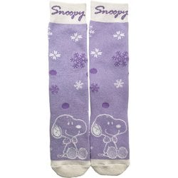 ピーナッツジュニアソックス ジュニア スキーソックス ライトパープル JFサイズ（19-23cm） SNJK1036