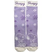 ピーナッツジュニアソックス ジュニア スキーソックス ライトパープル JFサイズ（19-23cm） SNJK1036