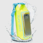 スマートフォン用 防水ドライバッグ サイズ：2L 防水IP68 すべてのスマートフォンに対応 Lime/Blue ライム/ブルー CM052078