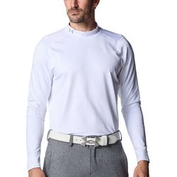 53CG_FITTEDL/S_MOCK_NECK メンズ WHT LGサイズ 6007944