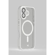 iPhone 17用 二重構造ケース＋カメラレンズ保護カバーセット クリアホワイト MC-IP17-CS