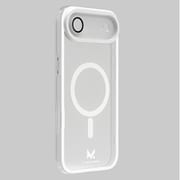 iPhone Air用 二重構造ケース＋カメラレンズ保護カバーセット クリアホワイト MC-IPAIR-CS