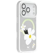 iPhone 17 Pro用 二重構造ケース＋カメラレンズ保護カバーセット キャットフラワー MC-IP17P-CF