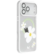 iPhone 17 Pro Max用 二重構造ケース＋カメラレンズ保護カバーセット キャットフラワー MC-IP17PM-CF