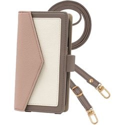 Google Pixel 10 Pro XL 用 ケース 手帳型 トリコロール 2Way スマホショルダー スマホケース エレガンテ Elegante/グレイッシュピンク TR2way-PIX10PXL-GP