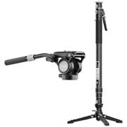 Pineta Pro カーボン一脚 FH60Sビデオ雲台セット MQP16260S