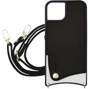 iPhone 17 用 ケース スマホショルダー スマホケース ショルダータイプ くすみカラー エレガンテ Elegante/ブラック SH-IP17-BK