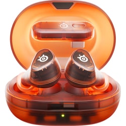 完全ワイヤレスゲーミングイヤホン Arctis GameBuds Glorange アクティブノイズキャンセリング/2.4GHzワイヤレス/Bluetooth対応 グローレンジ 61683