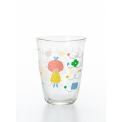 イラストレーターmizutamaさんのおうちグラス タンブラー ぐるぐる柄 290m ガラス製