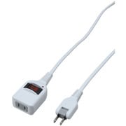 ノイズフィルター集中スイッチ付タップ 1個口 2m 白 YZBKNS112W
