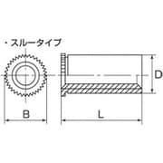 セルフクリンチングスペーサー（スルータイプ）TDF 小箱（鉄）TDF-M4-20 入数500個入 901-3765