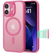 強力保護、MagSafe対応 カメラコントロール付きiPhone 17用Classicハイブリッドケース 1A86100501_Classic Hybrid Magnetic Case（Camera Control）, Compatible with iPhone 17 Frosted Pink