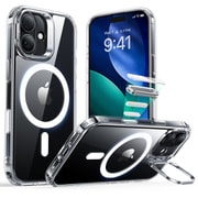 包み込む究極の保護、MagSafe機能を引き出す隠れスタンド付きiPhone 17用ケース 1A86500101_Classic Hybrid Magnetic Case（Camera Control, Stash Stand）, Compatible with iPhone 17 Clear
