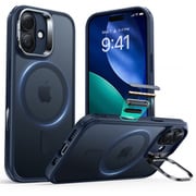 包み込む究極の保護、MagSafe機能を引き出す隠れスタンド付きiPhone 17用ケース 1A86500401_Classic Hybrid Magnetic Case（Camera Control, Stash Stand）, Compatible with iPhone 17 Frosted Blue
