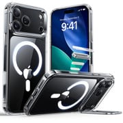 包み込む究極の保護、MagSafe機能を引き出す隠れスタンド付きiPhone 17 Pro用ケース 1A86700101_Classic Hybrid Magnetic Case（Camera Control, Stash Stand）, Compatible with iPhone 17 Pro Clear