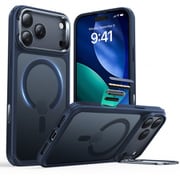 包み込む究極の保護、MagSafe機能を引き出す隠れスタンド付きiPhone 17 Pro用ケース 1A86700401_Classic Hybrid Magnetic Case（Camera Control, Stash Stand）, Compatible with iPhone 17 Pro Frosted Blue