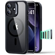画面保護フイルム付属、MagSafe対応 カメラコントロール付きiPhone 17用Classicハイブリッドケース 1A88900201_Classic Hybrid Magnetic Case（Camera Control）Set, Compatible with iPhone 17 Clear Black