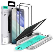 Classic 2倍強度高度9Hを誇る、iPhoneAir用、対傷性ガラスフィルム（2枚入り） 1D87900202_UltraFit Classic Screen Protector, Compatible with iPhone Air, 2 Pack