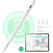 「探す」機能付き iPad用デジタルペンシル 2025-2018,iPad第11世代（A16）/第10世代、iPad Air 11/13, iPad Pro 11/12.9/13, iPad Mini 6/5対応 6C0060202_Geo Digital Pencil White