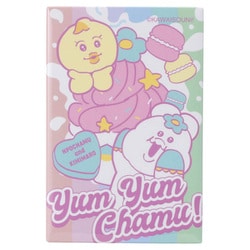 んぽちゃむ スクエア型缶バッジ ホイップクリーム