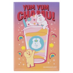 んぽちゃむ スクエア型缶バッジ シェイクドリンク