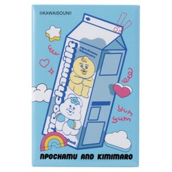 んぽちゃむ スクエア型缶バッジ んぽちゃミルク