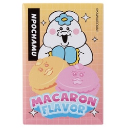 んぽちゃむ スクエア型缶バッジ マカロンフレーバー