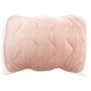 ふんわり軽い枕パッド ピンク 35×50～43×63cmの枕に対応 フランネル 毛布みたいに暖かい 乾燥機対応 洗える MP154060-16