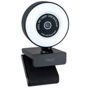 LEDリングライト付き USB WEBカメラ ブラック MCM-21BK
