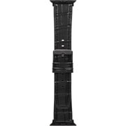 VORGAL クロコダイルレザーバンド Apple Watchバンド（38/40/41/42mm） ブラック OWL-AWBSVRG02-BK